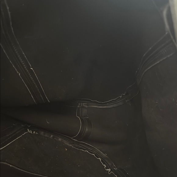 Elegant black Leather Tote Bag - Picture 6 of 6